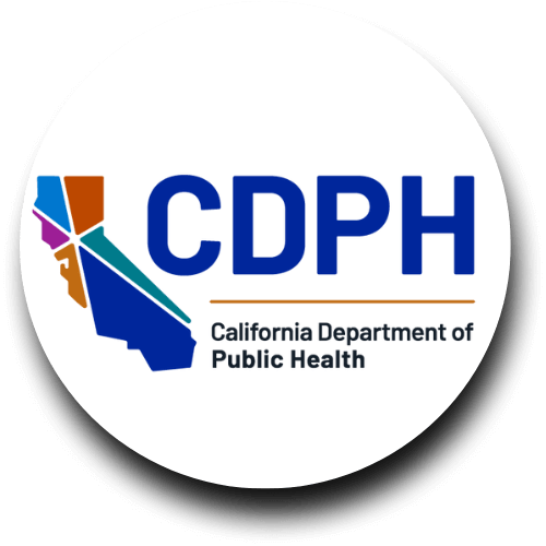 Semi-circle shadow CDPH logo Semi-circle shadow CDPH logo